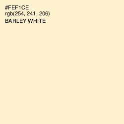 #FEF1CE - Barley White Color Image